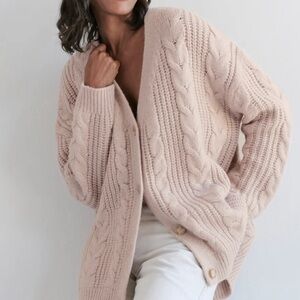 JENNI KAYNE
Wool & Alpaca Cable Cocoon Cardigan